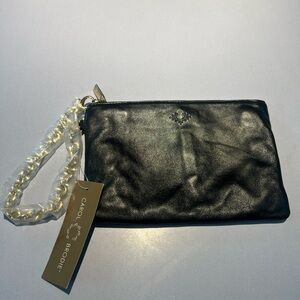 Black Leather Clutch